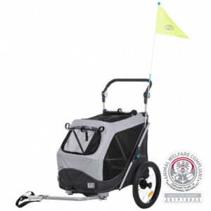 Trixie Bicikli Utánfutó – Összecsukható, Szürke