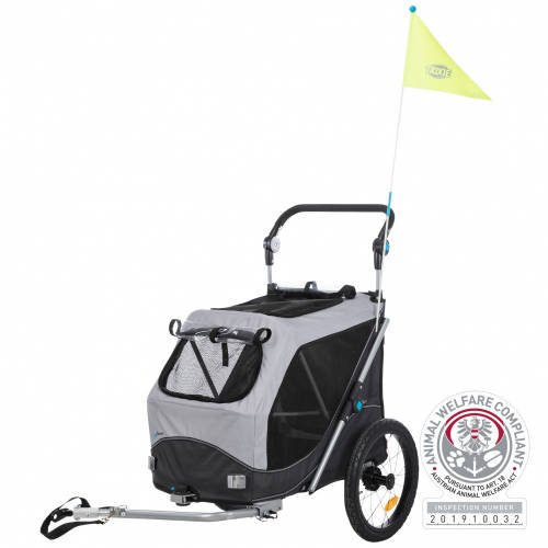 Trixie Bicikli Utánfutó – Összecsukható, Szürke